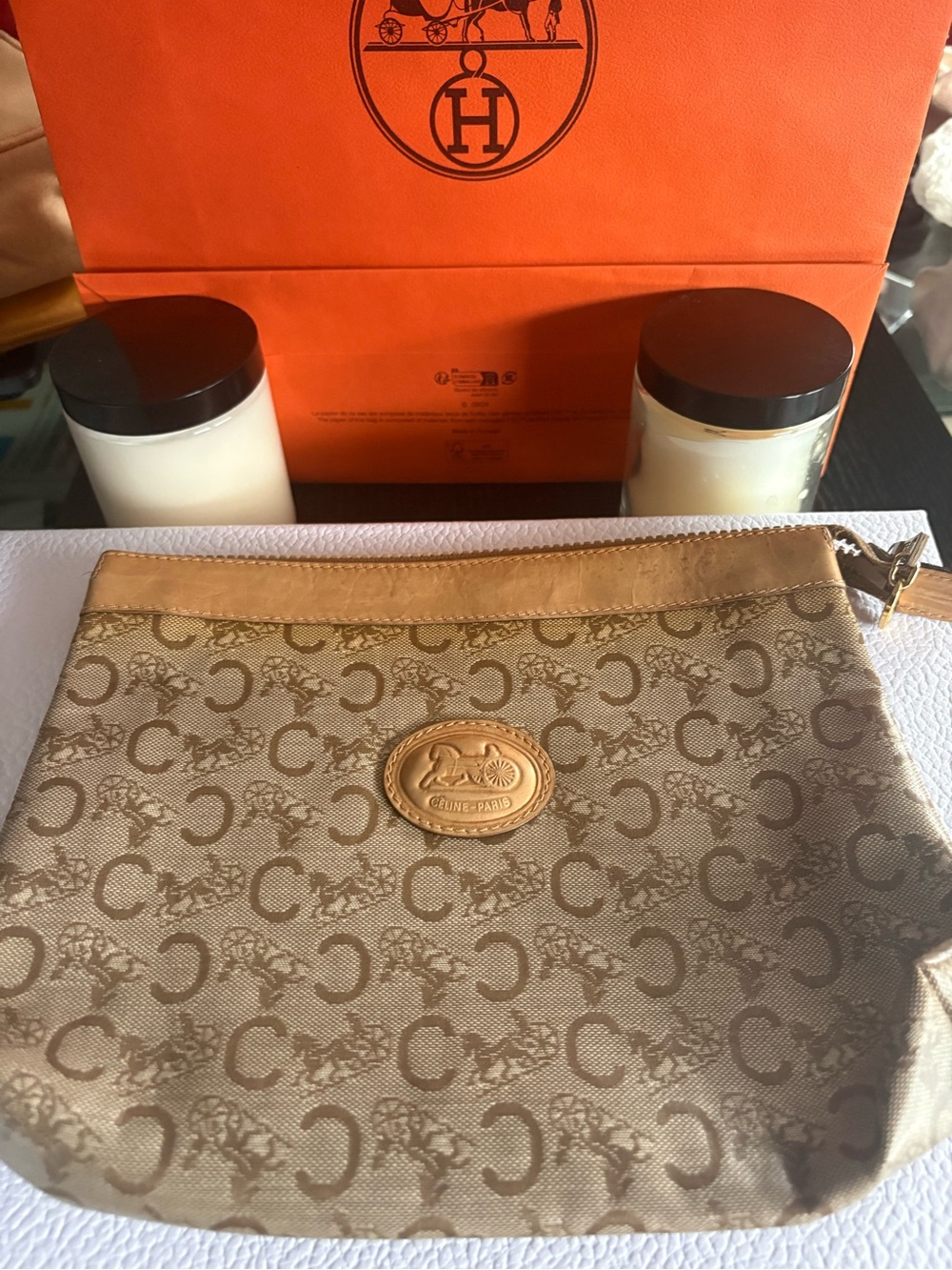 Celine Vintage Monogram Clutch Pouch